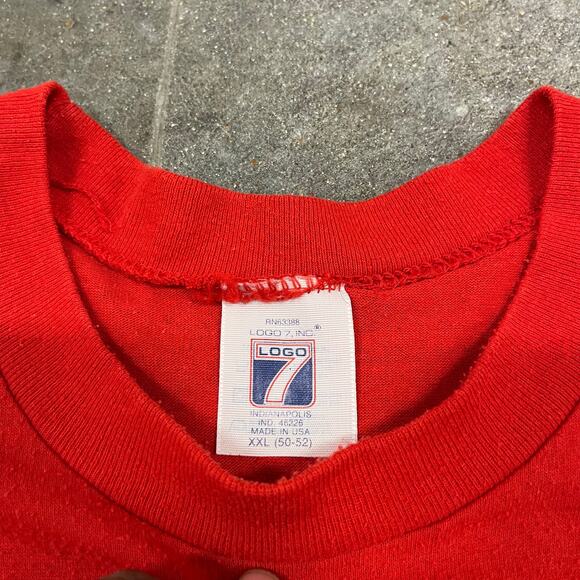 Vintage 90s Logo 7 Pro Football Hale of Fame Canton Ohio T-Shirt XXL - Picture 3 of 5